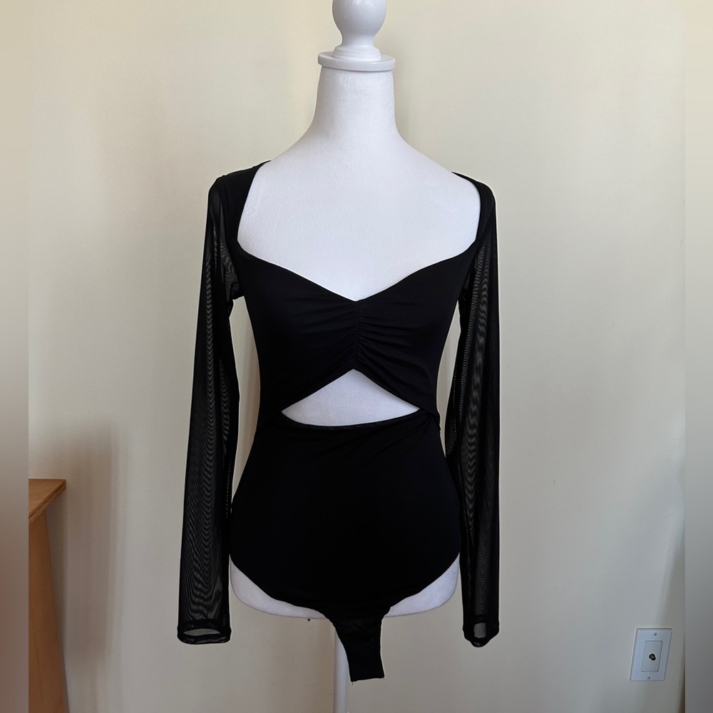 Mesh cutout bodysuit